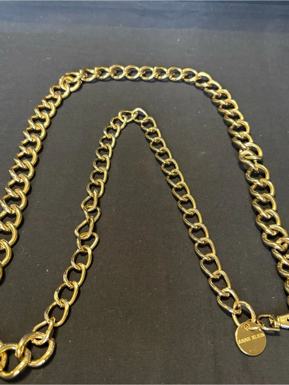 Anne Klein Gold-Tone Chunky Link Chain - Adjustable Women’s Belt